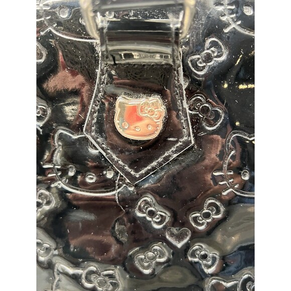 Loungefly Sanrio Hello Kitty Bowler Tote Large Bag Embossed City Bag Pink Inside - Picture 3 of 16